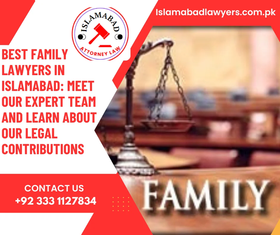 Experienced family lawyer in Islamabad advising a client during a legal consultation session.