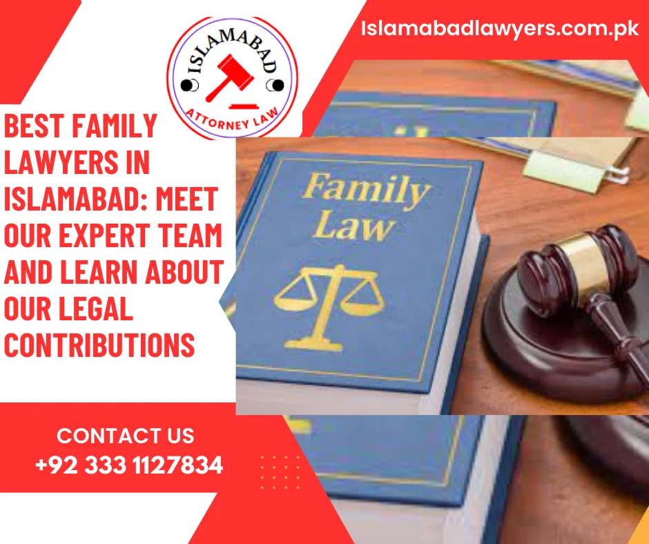 Family law attorney in Islamabad reviewing legal documents with a focus on inheritance and alimony disputes