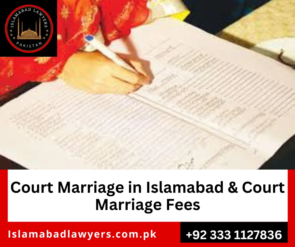 Court Marriage Fees in Islamabad