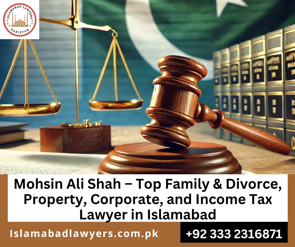 Mohsin Ali Shah, senior lawyer and Chairman of Qanoon Group Pakistan