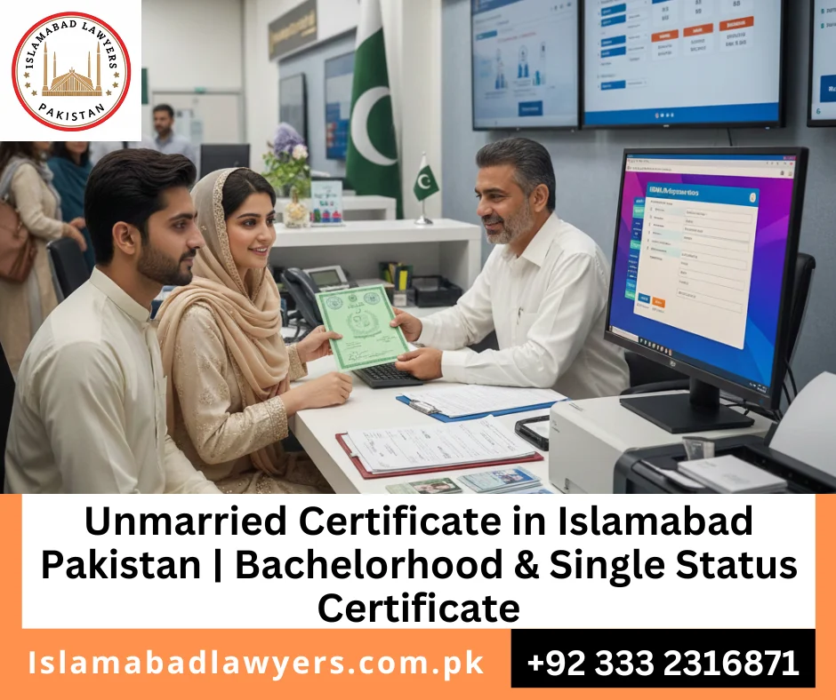 Unmarried affidavit in Islamabad for single status verification